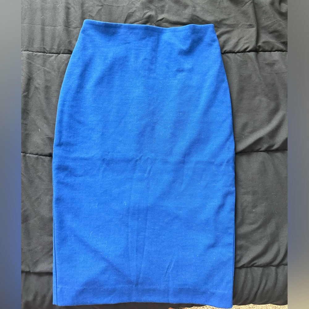 Express Vibrant Blue Pencil Skirt